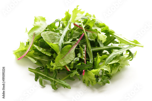 different green salad leaves for a healthy meal
