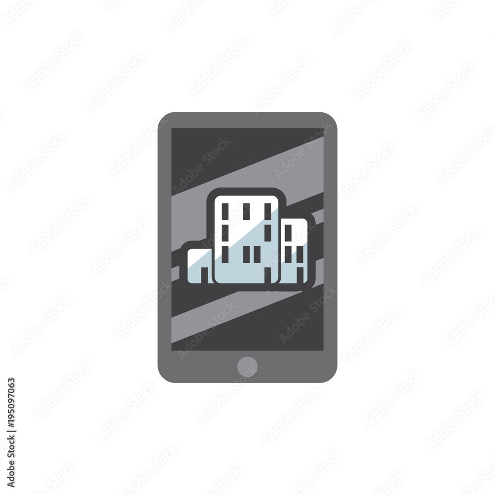 Building Mobile Logo Icon Design Building Mobile Logo Icon Design