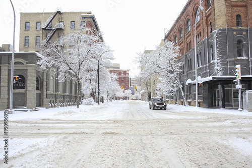 snow winter street