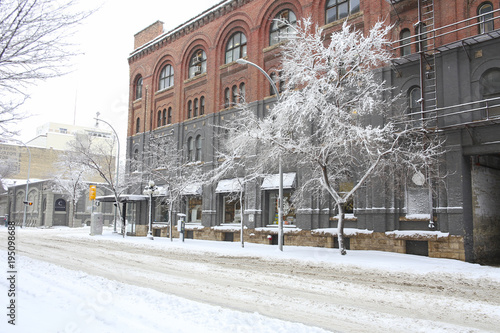snow winter street