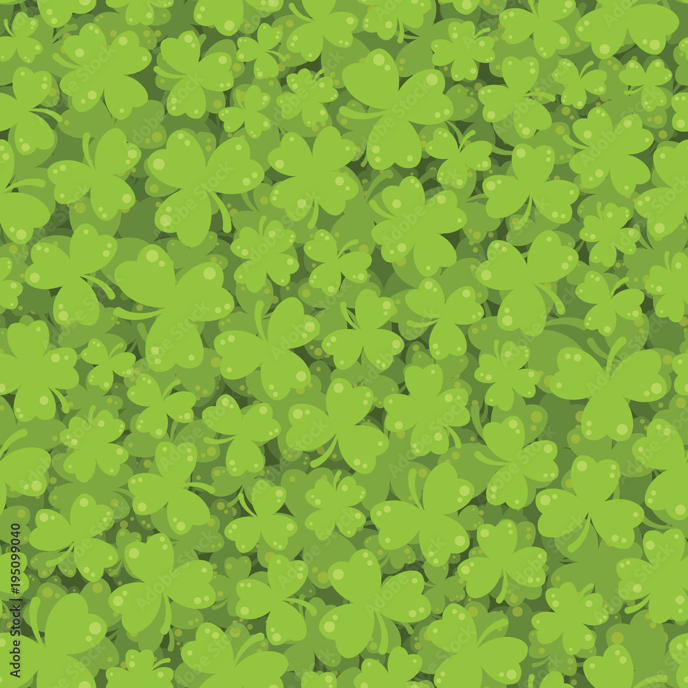 Clover Leaf Seamless Pattern Clover Leaf Seamless Pattern