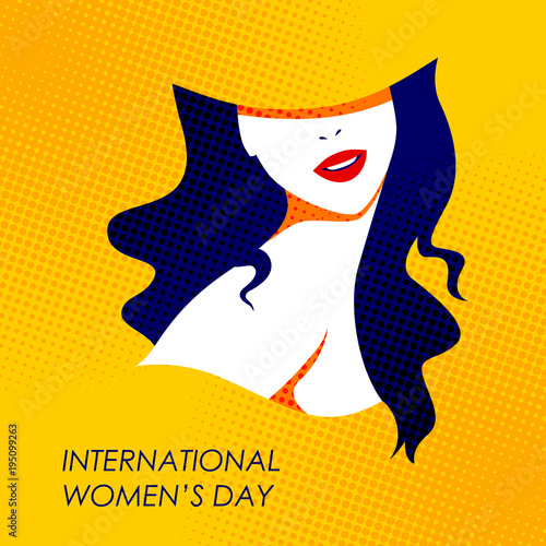 Happy International Womens Day 8th March greetings background