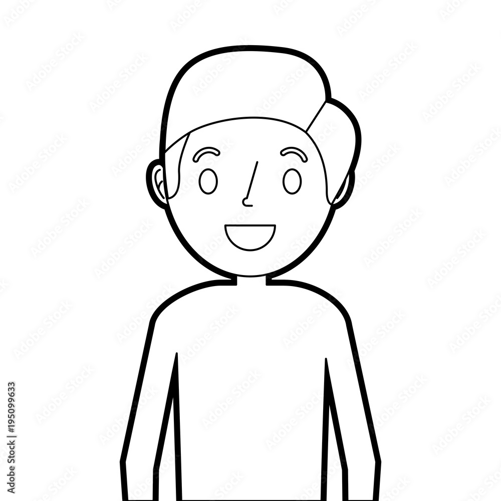 portrait smiling man character cartoon portrait smiling man character cartoon