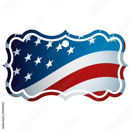 united states of america flag patriotism badge