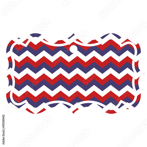 american usa flag patriotic red blue stripes zig zag
