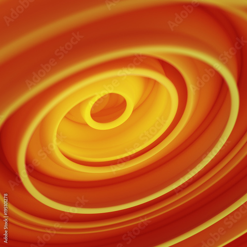 Orange twisted spiral shape...