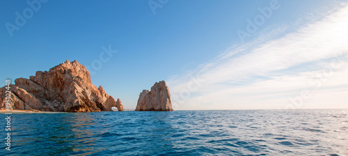 Los Arcos / The Arch at Lands End as seen from the Pacific Ocean at Cabo San Lucas in Baja California Mexico BCS photo