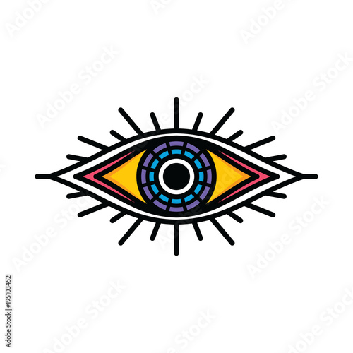 one eye sign symbol logo logotype