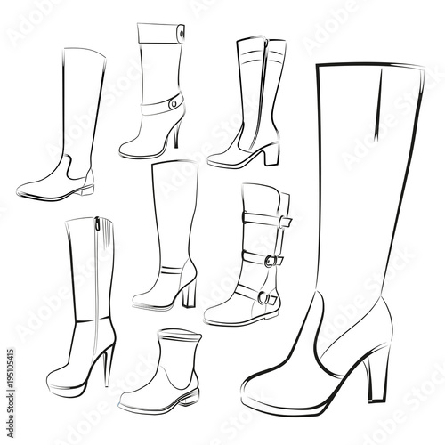 Women's boots set