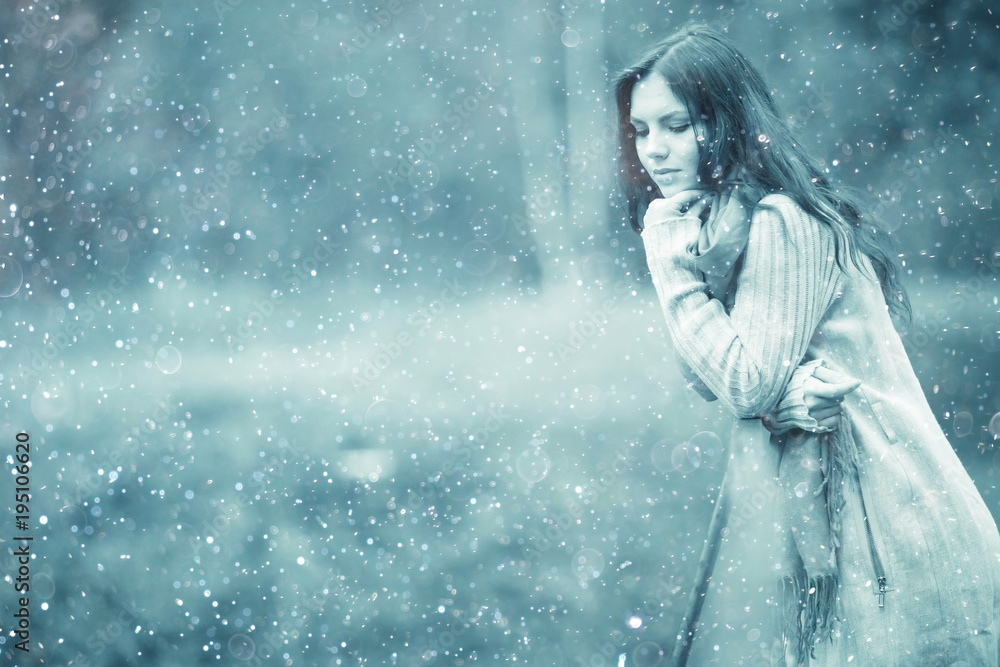 young woman in a trench coat walks in autumn park young woman in a trench coat walks in autumn park