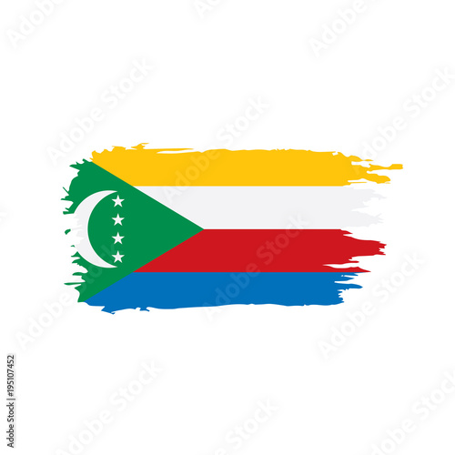 Comoros flag  vector illustration