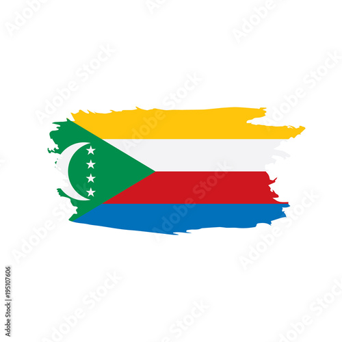 Comoros flag  vector illustration