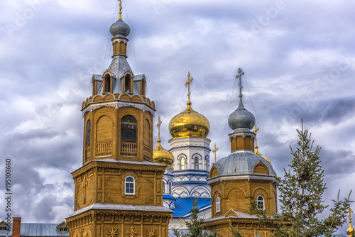 Tikhvin Bogorodichny Uspensky Monastery is an Orthodox women's monastery, located in the city of Tsivilsk, on the banks of the old riverbed of the Bolshoy Tsivil River photo