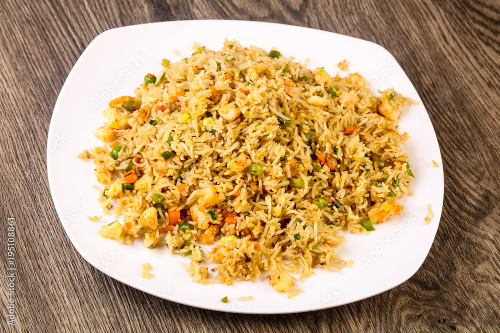 Fried rice with prawn Fried rice with prawn