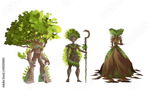 dryad nature tree forest guardian photo