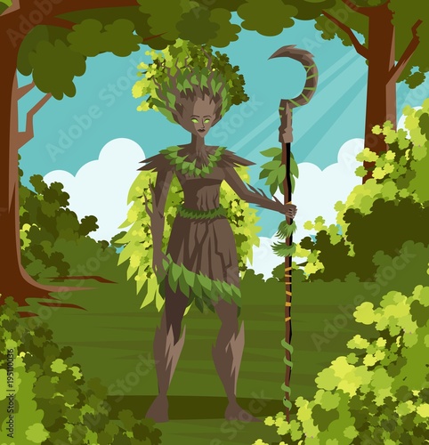 dryad nature tree forest guardian