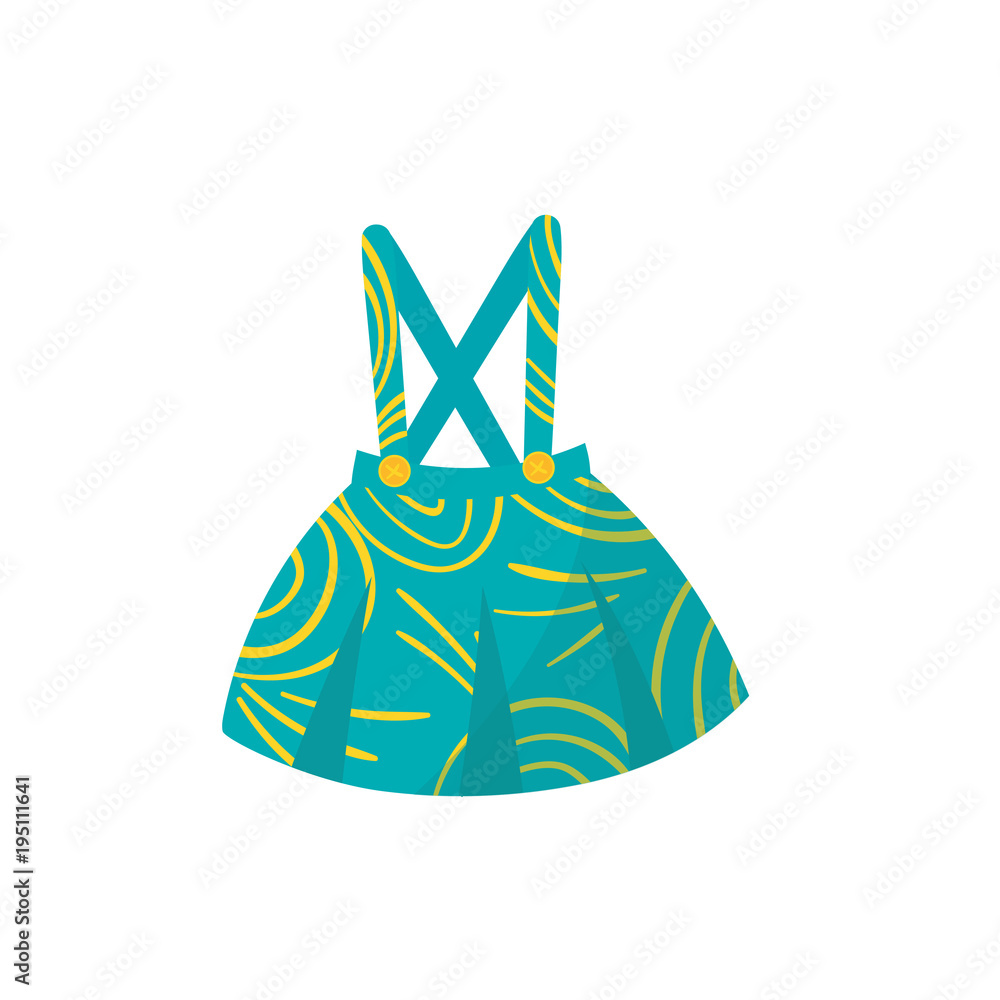Little Turquoise Skirt With Braces Buttons And Yellow Pattern Stylish Kids Garment Cute Apparel For Toddler Girl Children S Outfit Baby Fashion Flat Vector Design Stock Vector Adobe Stock Little Turquoise Skirt With Braces Buttons And Yellow Pattern Stylish Kids Garment Cute Apparel For Toddler Girl Children S Outfit Baby Fashion Flat Vector Design Stock Vector Adobe Stock