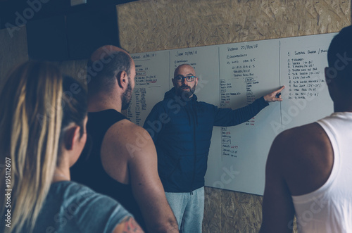 Instructor explains the wod photo