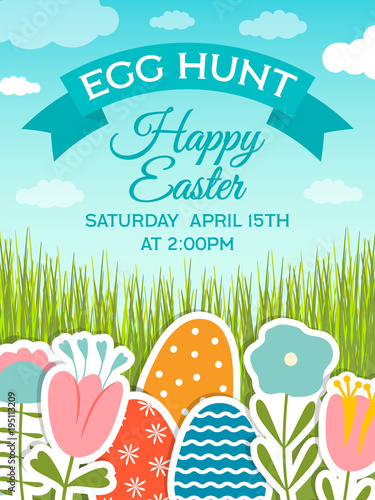 Easter poster template
