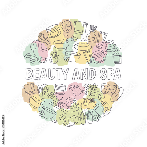 Beauty and spa design concept.