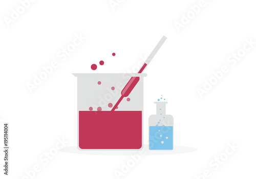 acid evaporated from beaker and pipet have some acid acid evaporated in jar also
