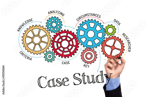 Canvas-taulu Gears and Case Study Mechanism on Whiteboard