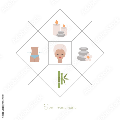 Beauty and spa design concept.