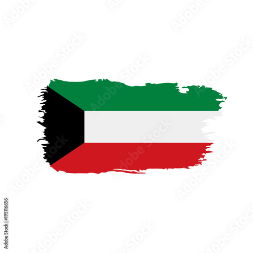 Kuwait flag  vector illustration