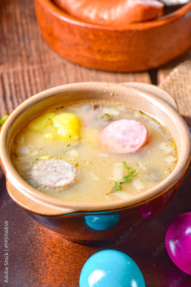 easter decoration with polish easter soup easter decoration with polish easter soup