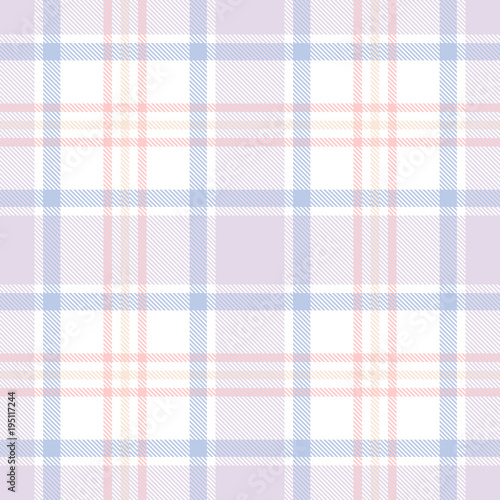 Seamless tartan plaid pattern. Checkered fabric texture background.