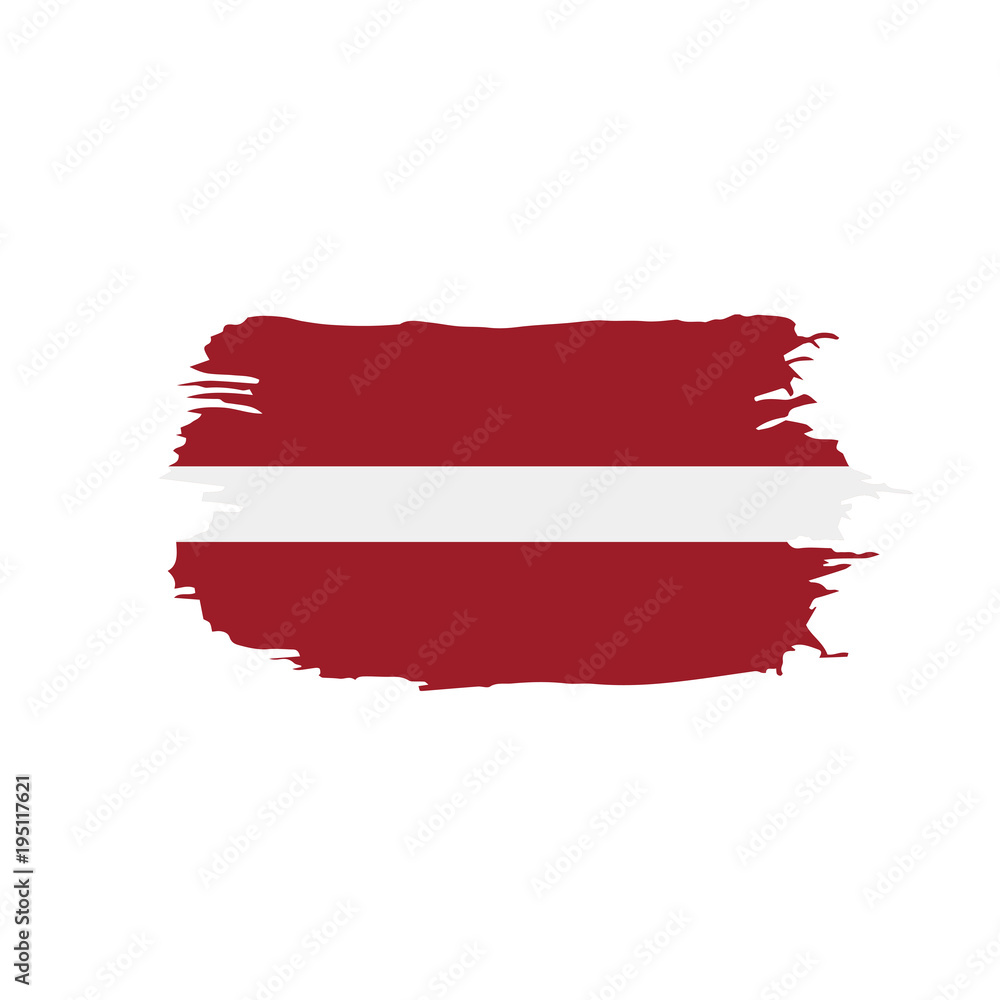 Latvia flag, vector illustration Latvia flag, vector illustration