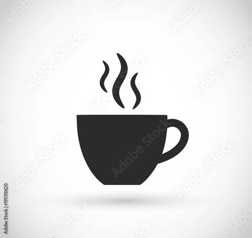 Coffee or tea cup icon vector