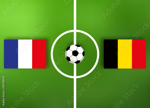 Frankreich VS Belgien - Fußball