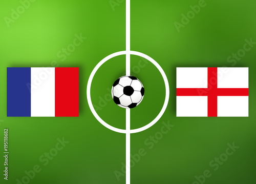 Frankreich VS England - Fußball