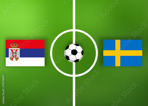Schweden VS Serbien - Fußball