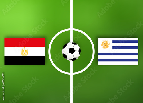 Uruguay VS Ägypten - Fußball