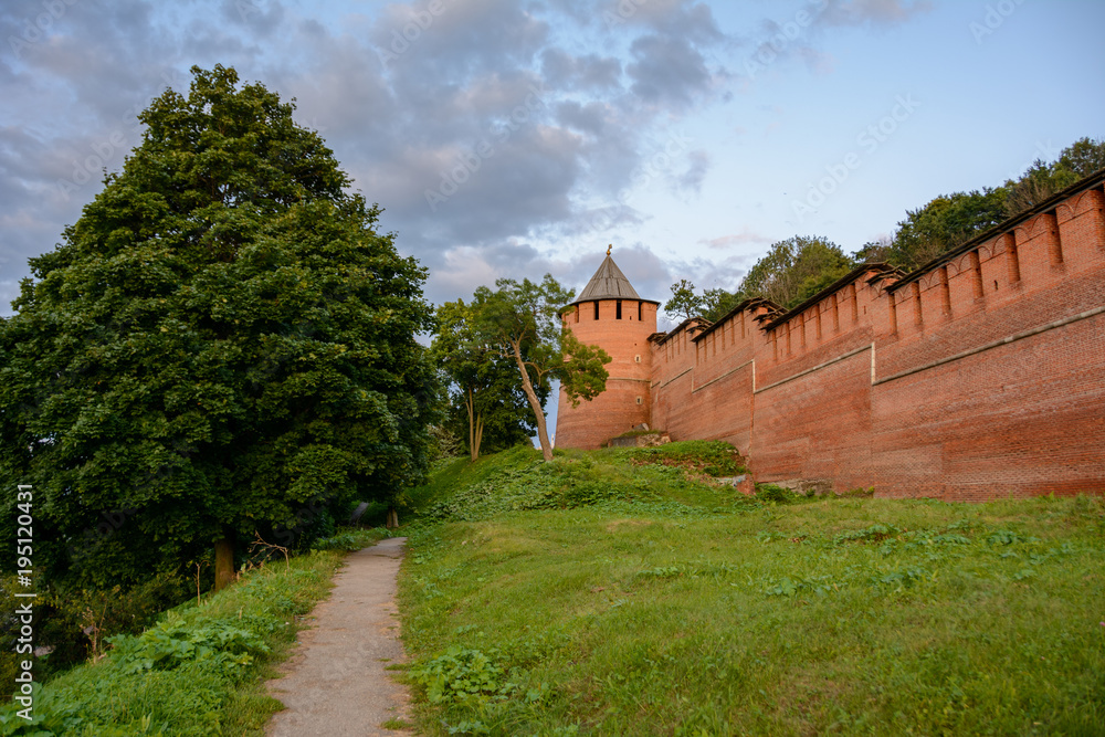The path leading to the Nizhny Novgorod Kremlin, Russia