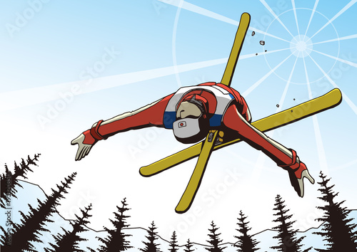 スキー　エアリアル