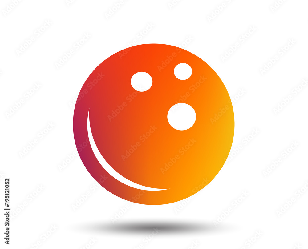 Bowling ball sign icon. Bowl symbol. Blurred gradient design element. Vivid graphic flat icon. Vector Bowling ball sign icon. Bowl symbol. Blurred gradient design element. Vivid graphic flat icon. Vector