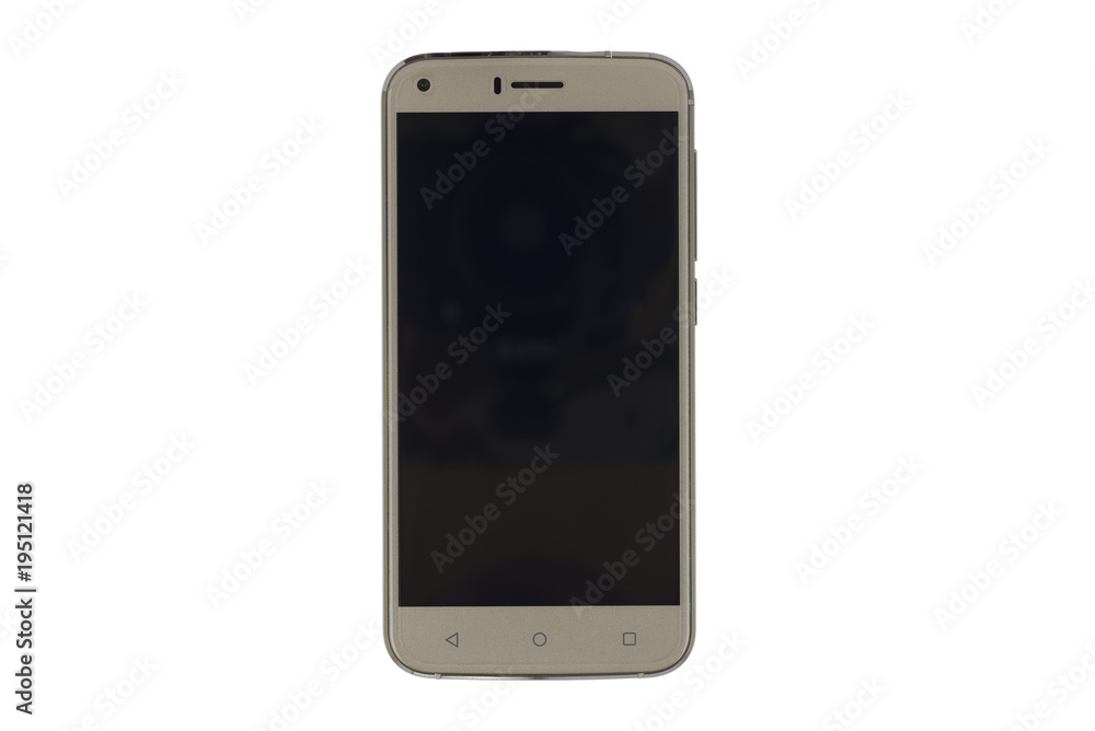 Black screen of smartphone isolated on white background Black screen of smartphone isolated on white background