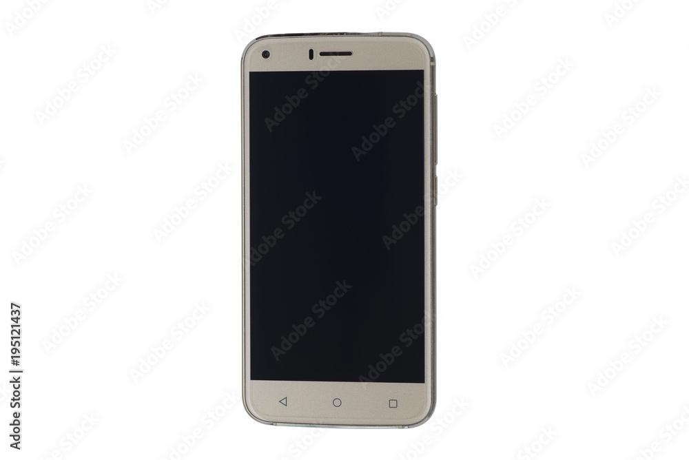 Black screen of smartphone isolated on white background Black screen of smartphone isolated on white background