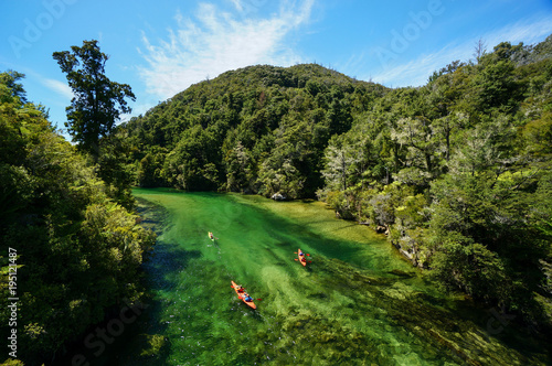 Kayaking on Falls River, Abel Tasman National Park, New Zealand