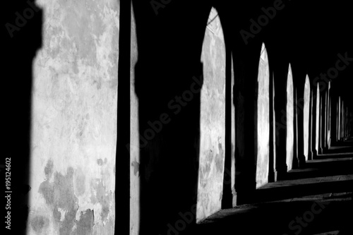 bologna ombre portici San Luca photo