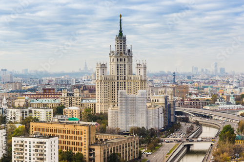 Beautiful Moscow cityscape - top view © Stanislav Ostranitsa