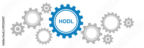 Zahnräder Banner - HODL