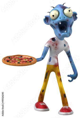 Fun zombie - 3D Illustration