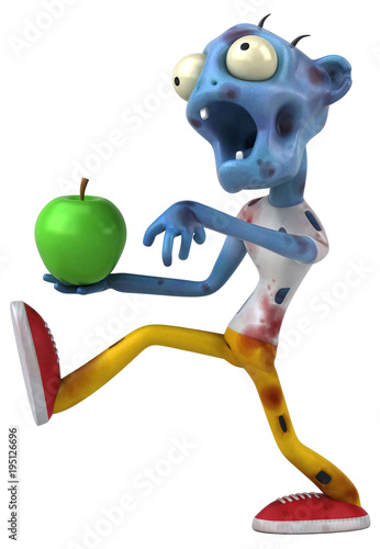 Fun zombie - 3D Illustration