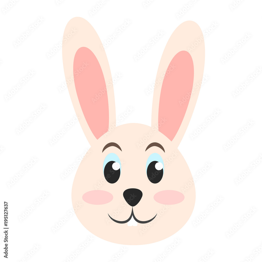 rabbit or bunny cute animal icon image vector illustration design