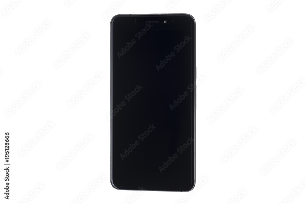Black screen of smartphone isolated on white background Black screen of smartphone isolated on white background