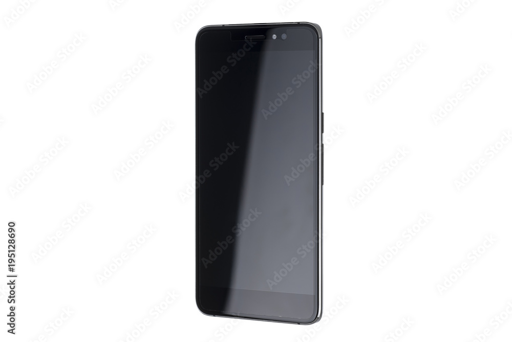 Black screen of smartphone isolated on white background Black screen of smartphone isolated on white background
